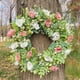 thumbnail image 4 of Corona de primavera para la puerta principal | Guirnalda floral con tulipanes y helechos | Decoración para el porche exterior | Decoración de pared para interiores, ideal para bodas o fiestas, 4 of 7