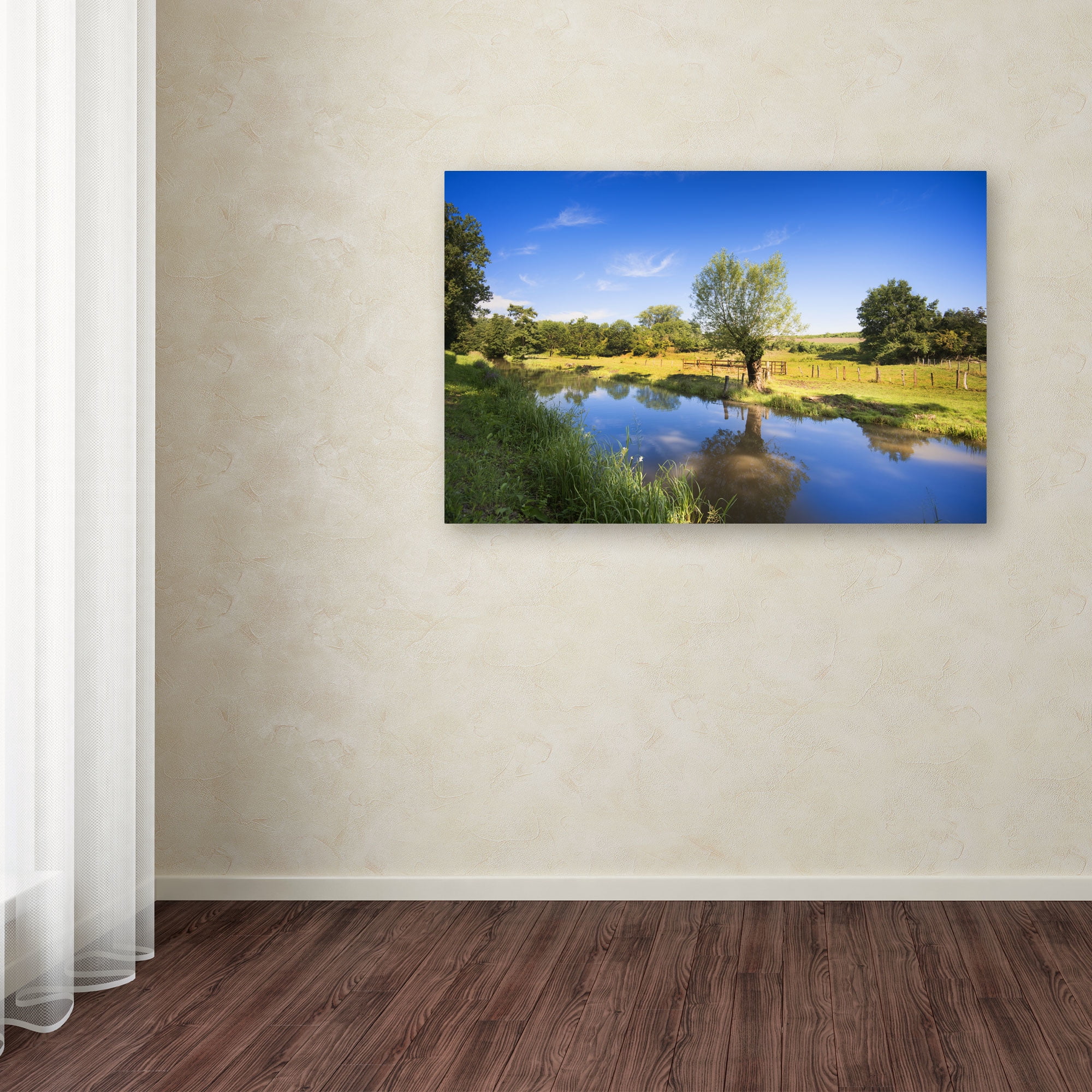 Trademark Fine Art "Blue Brook" Canvas Art by Philippe Sainte-Laudy