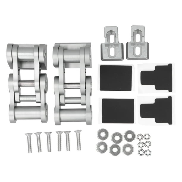 Kit de pestillos de capó para Jeep Wrangler JK de 2 puertas y Unlimited de 4 puertas (2007-2017, color titanio)