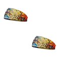thumbnail image 1 of Qarigey Diademas de ganchillo Banda para la cabeza deportiva Tie-dye Banda para el sudor Estampado Accesorios para peinados Mujeres Hombres para Type9 NO9 Qarigey CBP275070, 1 of 6