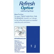 Refresh Optive Preservative-Free Artificial Tears Lubricant Eye Drops, 0.4 ml, 30 Count