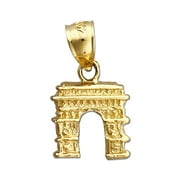 14K Gold Arc De Triomphe Charm