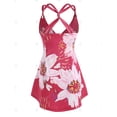 thumbnail image 2 of Tallo de flores de talla grande, tapa sin mangas anudada Rosegal Camisetas sin mangas de talla grande, 2 of 5