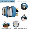 thumbnail image 3 of FORMRS Unisex School Backpack 17" Student Travel Bag with Laptop Compartment, Colorful Ice Cream Cat, 3 of 7