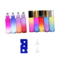 thumbnail image 3 of 9pcs Roller-ball Bottles Gradient Colorful Subpackaging Glass Bottle Perfume Roller Bottles Random Color With 1pc Bottle Opener And 2pcs Funnel, 3 of 3