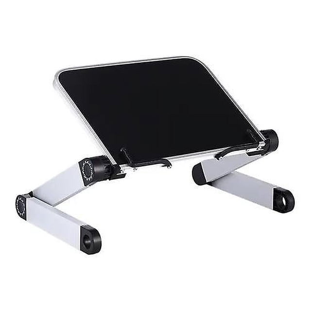 Table Tech Buddy: Ergonomic Portable Laptop Desk, Height Adjustable With Built-in Clips, Foldable Stand For Space-saving Convenience