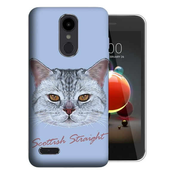 MUNDAZE LG Aristo 3 / 2 / Tribute Dynasty / Zone 4 Scottish Straight Design TPU Gel Phone Case Cover