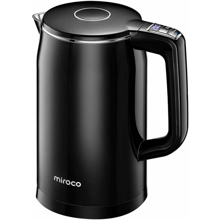 Electric Kettle, miroco 1.5L Double Wall 100% Stainless Steel BPA-Free Cool  Touch Tea Kettle, stainless steel