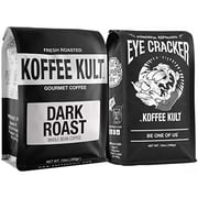 Koffee Kult Espresso Coffee Beans Sample Pack 12Oz Dark Roast, 12Oz Eye Cracker