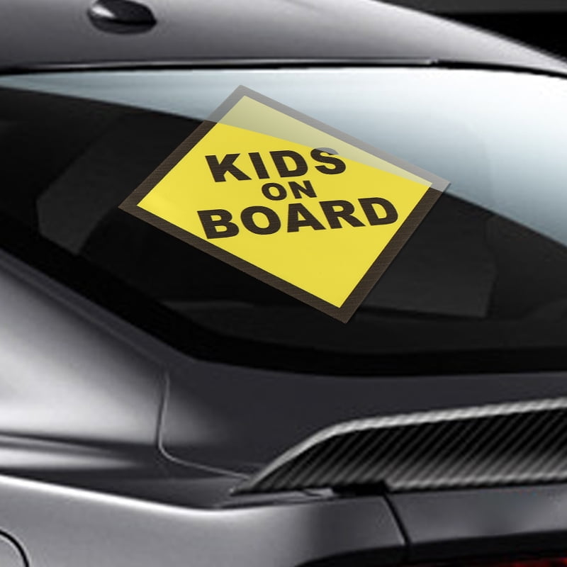 KIDS ON BOARD WARNING SAFETY SIGN Sticker Vinyl Decal for car vehicle window