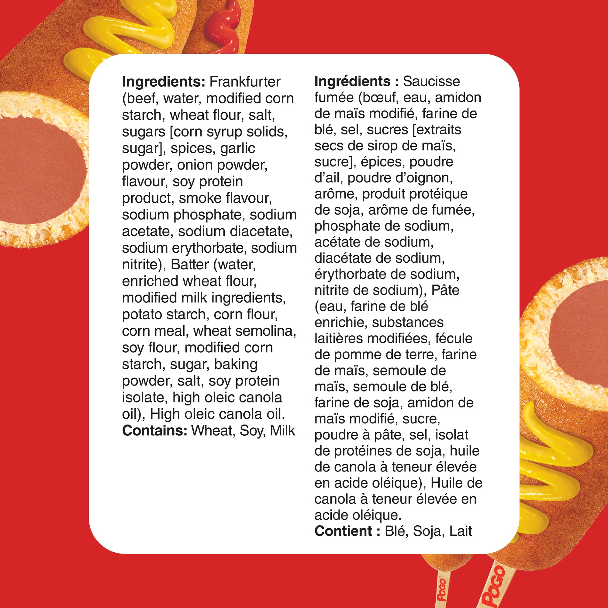 POGO® All Beef corn dogs 8-pack, 600 grams, Prepared in Canada, 600 g