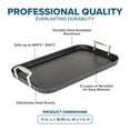thumbnail image 4 of YANGLI 19x11 Inch Double Burner Griddle | Hard Anodized Nonstick Surface, Oven Safe, Works on Gas, Ceramic & Electric Stoves, 4 of 6