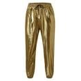 thumbnail image 2 of Aayomet Mens Work Pants Print Pants Drawstring Pocket Leggings Pant Trousers (Gold, XL), 2 of 5