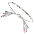 thumbnail image 1 of Sterling Silver Swarovski Crystal Briolette Adjustable Bracelet (Weight: 9.5 Grams, Length: Inches), 1 of 2
