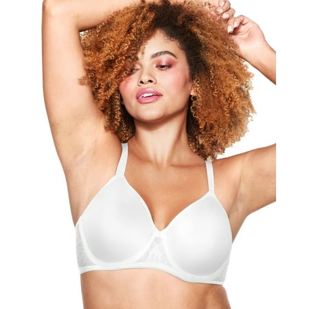 

Bali One Smooth U® Ultra Light Spacer Underwire Bra with Open Neckline White 36C Women s
