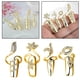 thumbnail image 3 of Anillos de apertura de punta de cristal Fernando dorado para mujer, 3 of 8