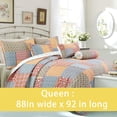 thumbnail image 2 of Hermoso juego de cama con edredón reversible, cubrecama liviano para todas las estaciones para dormitorio, hogar, departamento, tamaño Queen, 3 piezas, 2 of 5