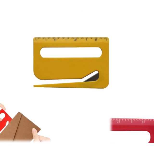 Envelope Opener 2025 New Letter Opener Envelope Slitter, Letter Opener with Concealed Blade, Letter Openers with Scale, Magnifying Glass, Wrapping Paper Cutter Tool for Home