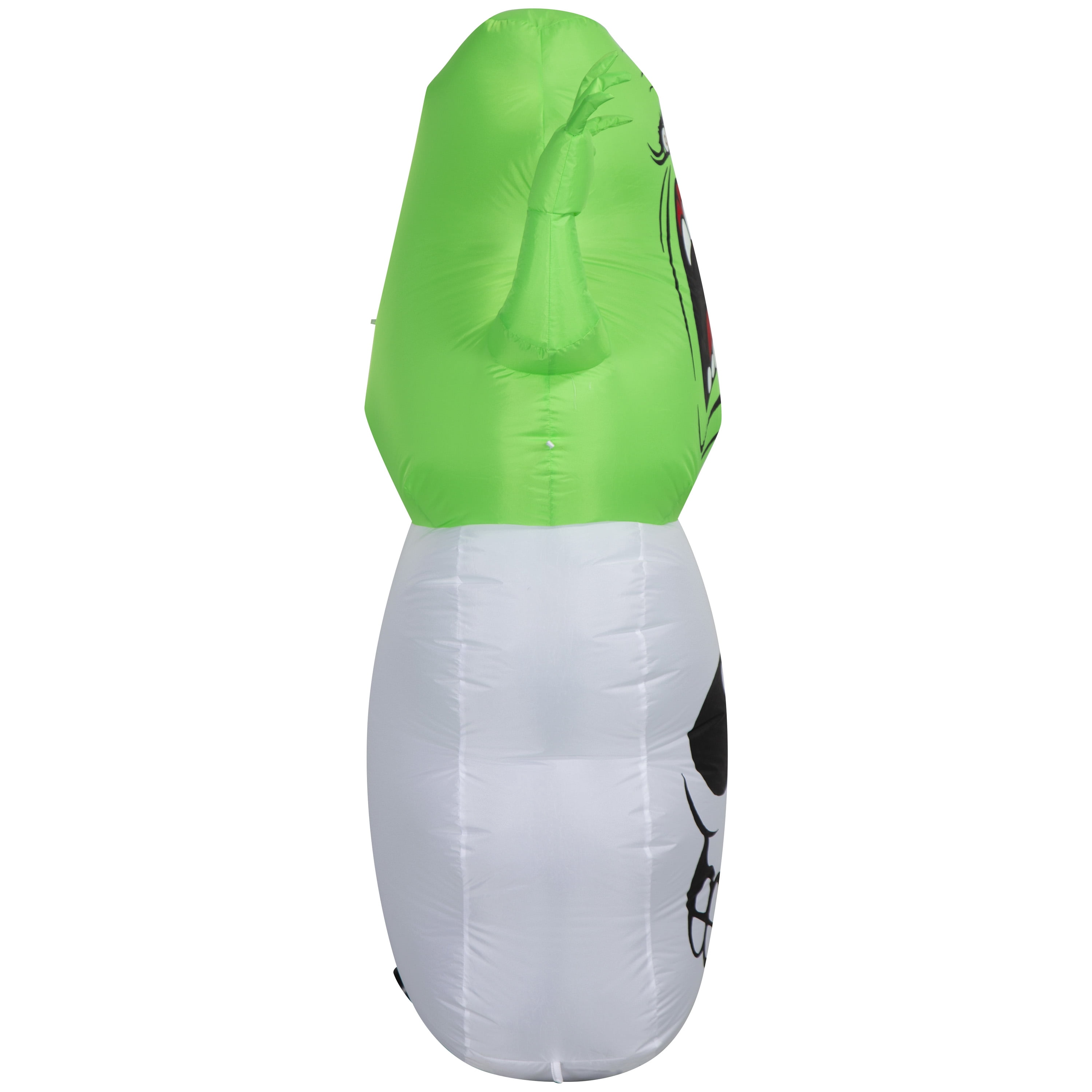 Airblown Halloween Yard Inflatables Light Ghostbusters Slimer on a Skull Sony, 5 ft