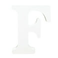 thumbnail image 2 of Herrnalise 3.15 Inch White Standing Wooden Letters,Unfinished Wood Letters Wooden Alphabet Letters Slices Sign for DIY Crafts Projects,Party Birthday Wedding Home Wall Decor,F, 2 of 8