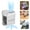 White, variant on Clip on Fan with 100 Speed Levels, 2.64x2.64x2.52 Inch Portable Personal Fan, 1800mAh Battery Digital Display for Outdoor