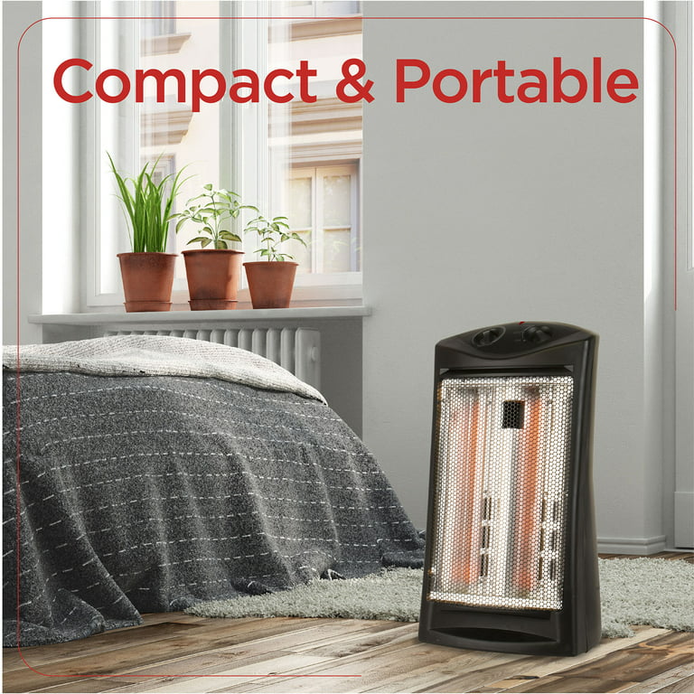 BLACK+DECKER Up to 1500-Watt Ceramic Tower Indoor Electric Space Heater  with Thermostat in the Electric Space Heaters department at