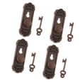 thumbnail image 1 of Accesorios en miniatura de - 4 pes de manijas de pomo de puerta con llaves - vintage - pa adorno de habitación de 1 CUTICAT Cerradura y llave para casa de muñecas, 1 of 8