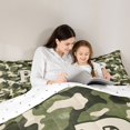thumbnail image 5 of Feelyou Green Letter P Full Size Comforter Sets, A-Z Monogrammed, Camo Bedding Sets, 3pcs, 5 of 8