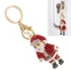 thumbnail image 4 of Llavero De Papá Noel, Llavero Con Colgante De Diamantes De Imitación, Exquisito único Para Regalos De Navidad Para Decoraciones De Bolsos ANGGREK Santa Claus Key Ring, 4 of 8