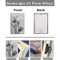 thumbnail image 6 of Flower Canvas Art Flower Picture Bathroom Wall Decor Fraemd Floral Painting Vintage Artwork for Living Room Office Home Decoration Gallery Wrapped Ready to Hang(Flower-3,12.00"x18.00"), 6 of 6