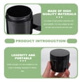 thumbnail image 3 of Miangastore 10 Pcs Practical Empty Storage Jars Refillable Tooth Powder Storage Containers (Black), 3 of 8