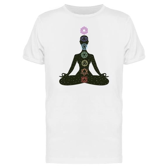 Night Sky Yoga Pose Tee Men's -Image by Shutterstock