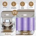 thumbnail image 6 of Purple Ombre Window Privacy Film, Modern Gradient Abstract Art Static Cling UV Sun Blocking Tint Film Heat Control Windows Films for Bedroom Bathroom, Window Stickers 29.5"x78.7", 6 of 8