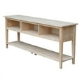 thumbnail image 4 of International Concepts Solid Wood Entertainment 72" TV Stand in White, 4 of 11