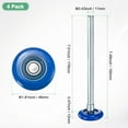 thumbnail image 3 of Uxcell Rouleaux de Porte de Garage en Nylon Lot de 4, Roues de Porte de Garage 1.8 Pouces Tige 7.48 Pouces, 6200zz pour Portes de Garage/portes à Rabat, Bleu, 3 of 6