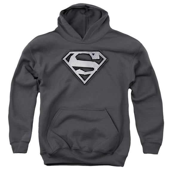 Superman - Duct Tape Shield - Youth Hooded Sweatshirt - Medium