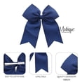 thumbnail image 3 of Motique Accessories Jumbo Hair Bow Clip with Tails-Navy, 3 of 4