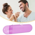 thumbnail image 3 of Unique Bargains Portable Toothbrush Case with Hook Traveling Toothbrush Holders Case Plastic Purple 8.07"x2.36"x1.38", 3 of 7