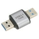 thumbnail image 3 of Adaptador USB A 3.1 macho a USB A 3.1 macho de 10 Gbps con carcasa de aleación de aluminio Adaptador USB A 3.1 macho para computadoras portátiles y de escritorio, 3 of 12