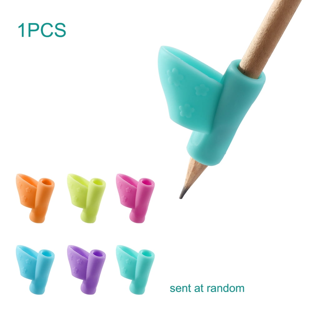 3xSilicone Kid Baby Pen Pencil Holder Help Learn Writing Tool Posture Correction 