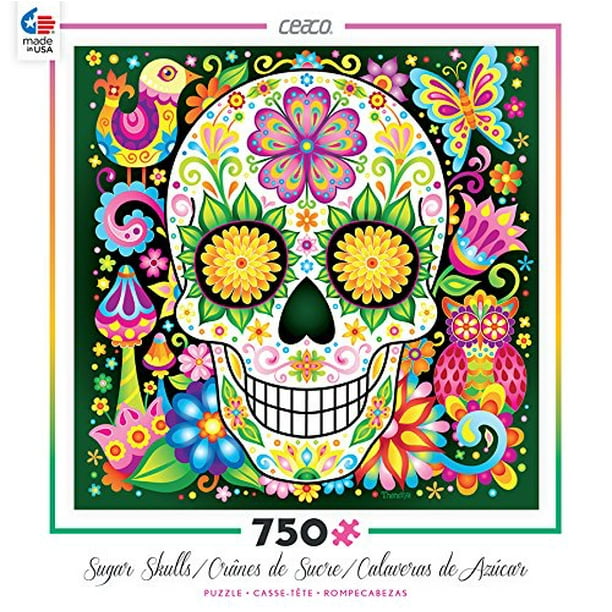 750 Piece Puzzle Jardin Sugar Skull, 750 Pieces By Ceaco Walmart