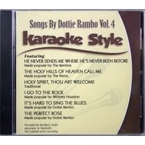 Songs By Dottie Rambo Volume 4 Christian Karaoke Style NEW CD G Daywind 6 Songs