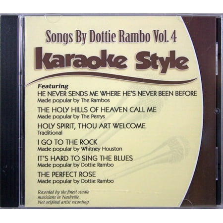 Songs By Dottie Rambo Volume 4 Christian Karaoke Style NEW CD+G Daywind 6 Songs
