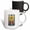 Multicolor, variant on 3drose, Resplendent Letter R. Grunge Metal Monogram, Industrial Style Gift, 11oz Two-tone Black Mug