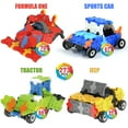 thumbnail image 5 of WEofferwhatYOUwant Plastic Flatblocks Cars Building Set - 3D Puzzles, 5 of 7