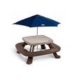 thumbnail image 2 of Little Tikes Table de Pique-Nique Fold 'n Store avec Parasol de Marché, Brun (632433M), 2 of 3