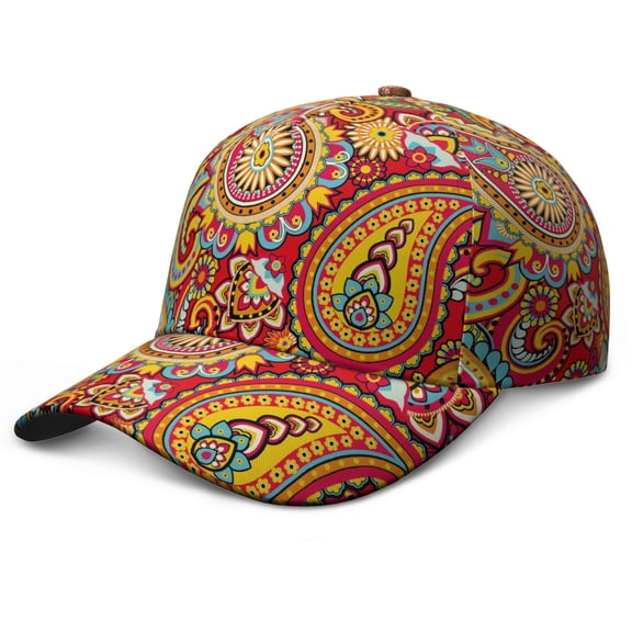 Exotic Tribal Snapback Hat - Structured 6-Panel Design with UV Protection & Eyelets