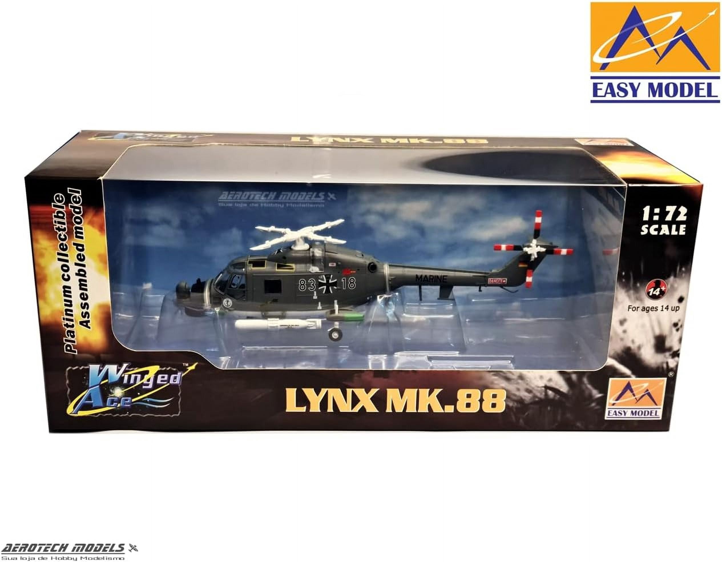 Easy Model Lynx Mk.88 German Marine Navy Lynx Mk. 88 83-18 Helicopter Model Building Kit