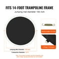thumbnail image 2 of KFFKFF Trampoline Jumping Surface, Suitable for 14ft Frame, Versatile Bounce Mat for 14ft Circular Trampoline, Strengthened Sun-Resistant Material with Spring Device & Robust V-Rings, 2 of 9
