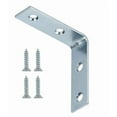 thumbnail image 3 of Hyper Tough 2-1/2 x 2-1/2 inch Corner Brace, Steel, Zinc Plated (4 Pack), mounting hardware included, 3 of 9